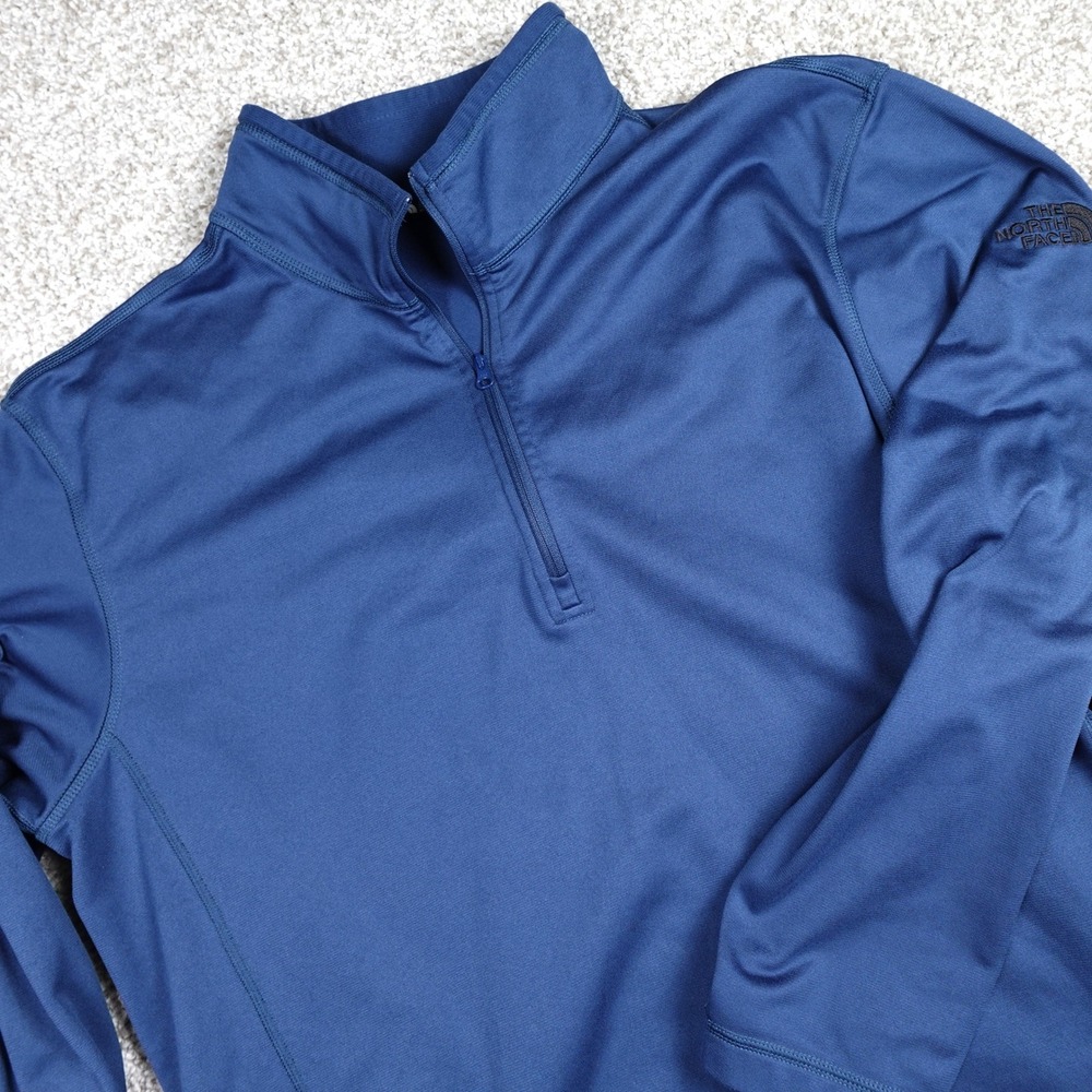 The North Face Mens NF0A3LHB Navy Blue Quarter Zip Pullover Fleece XL FA20